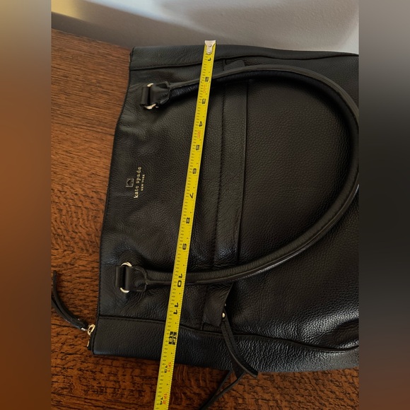 Kate Spade Black Pebbled Leather Tote with Gold Hardware - Picture 10 of 15